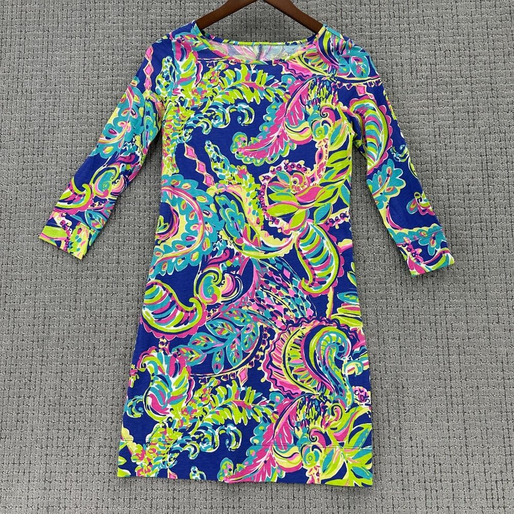 Lilly Pulitzer Sheath Dress Womens Size XXS Multicolor Toucan Play Marlowe